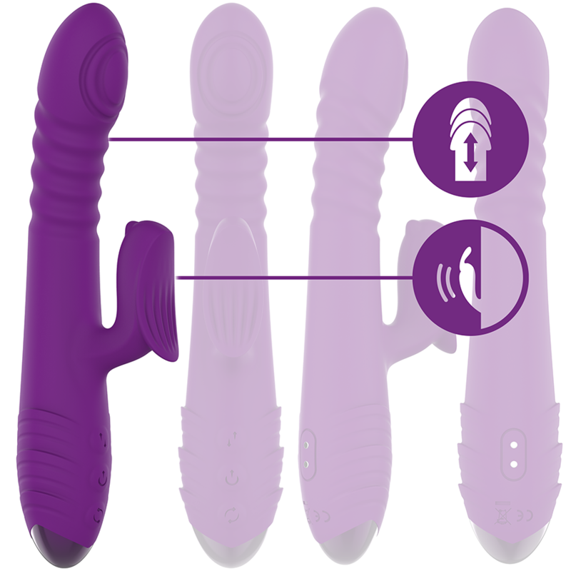 Intense Iggy Multifunktions-wiederaufladbarer Vibrator Up & Down...