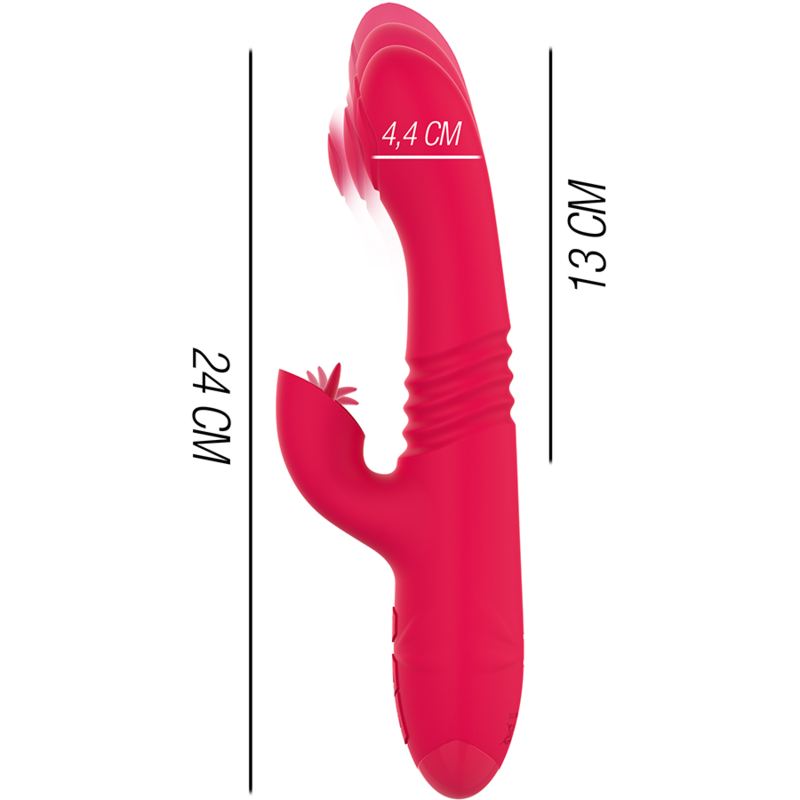 Intense Dua Multifunktions-wiederaufladbarer Auf- und Ab-vibrator...