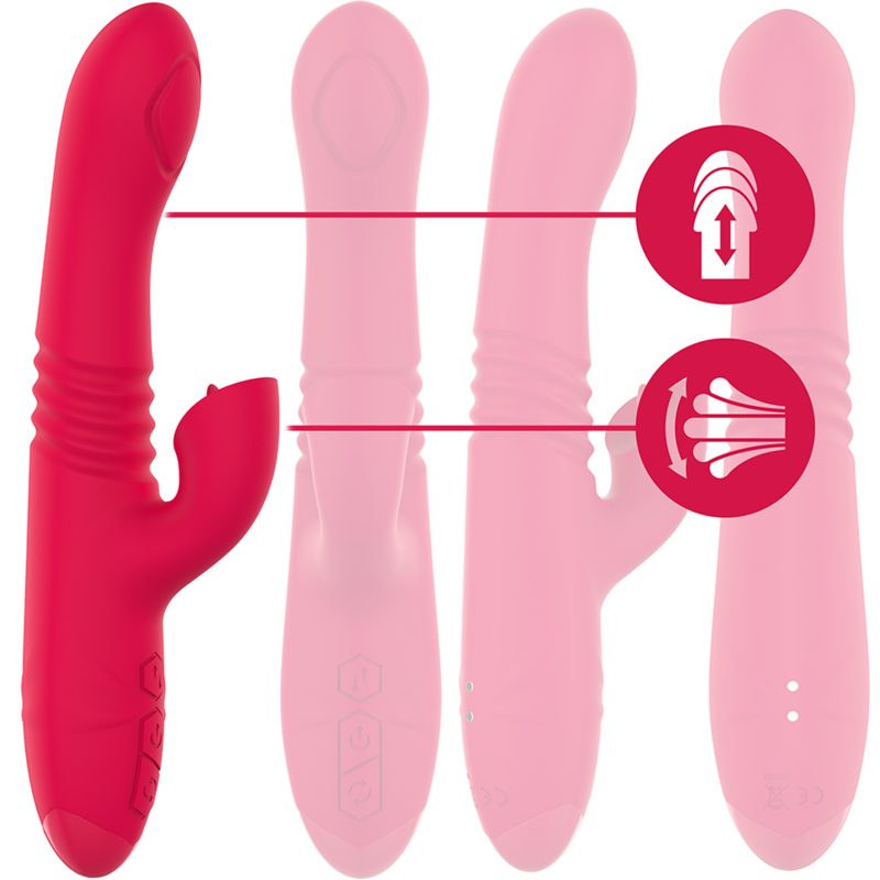 Intense Dua Multifunktions-wiederaufladbarer Auf- und Ab-vibrator...