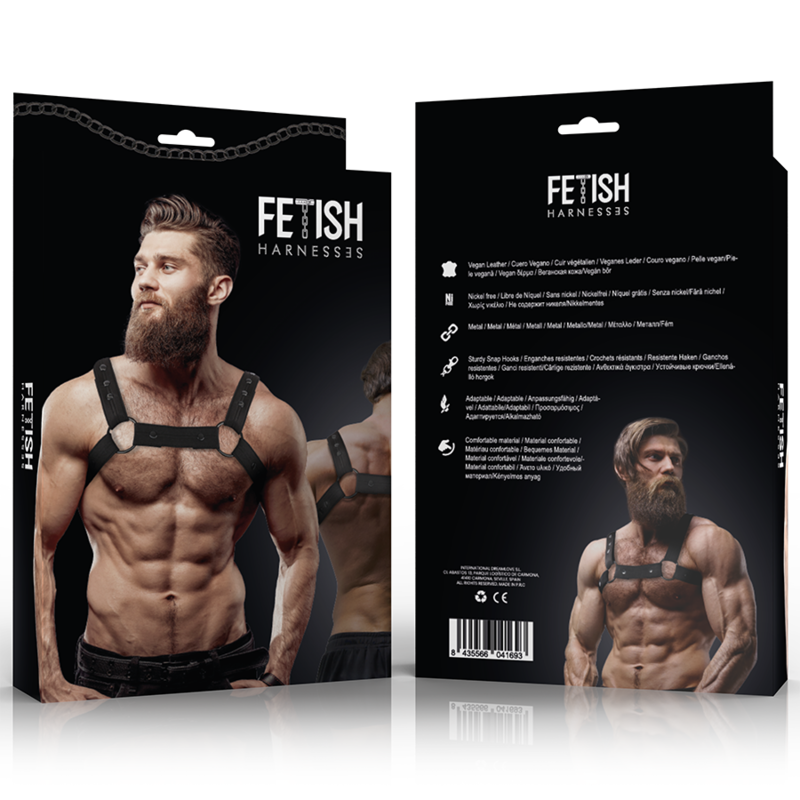 Fetish Submissive Attitude – Verstellbarer Neopren-Brust-Sport-Harn…