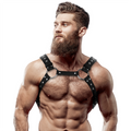 Fetish Submissive Attitude – Brustharness aus Ökoleder für Herren…
