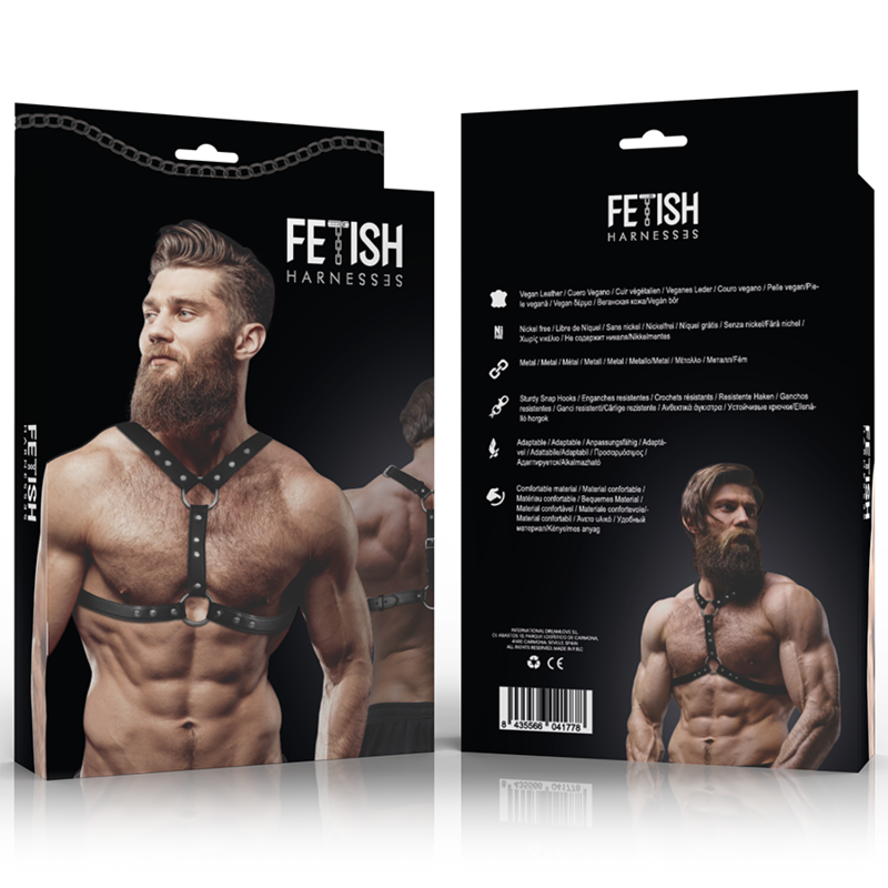 Fetish Submissive Attitude – Brustharness aus Ökoleder mit…