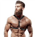 Fetish Submissive Attitude – Brustharness aus Ökoleder mit…