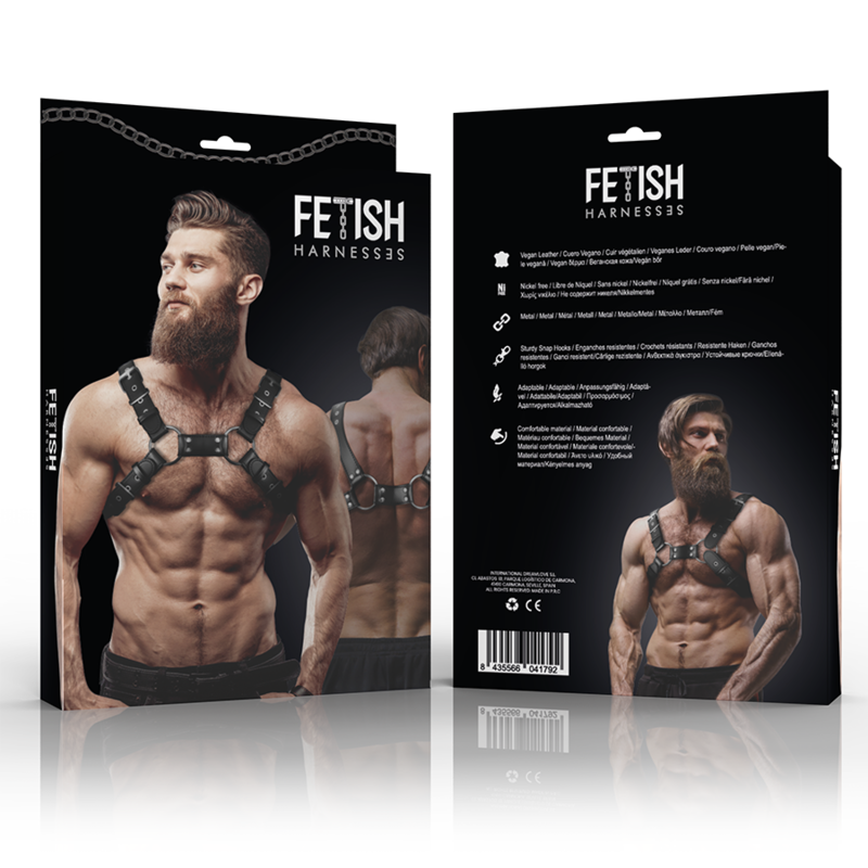 Fetish Submissive Attitude – Verstellbarer Brust-Bulldog-Harness…