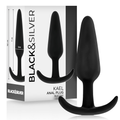 Black&Silver Kael Silikon-Analplug mit mittlerem Griff