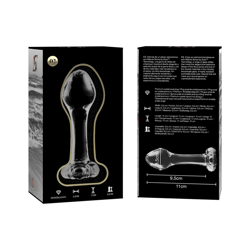 Nebula Series By Ibiza – Modell 2 Analplug Borosilikatglas Klar 11…