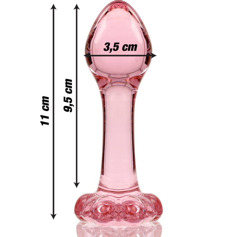 Nebula Series By Ibiza – Modell 2 Analplug Borosilikatglas Rosa 11…