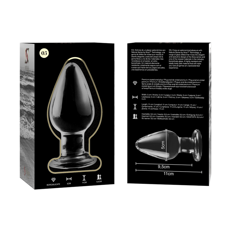 Nebula Series By Ibiza – Modell 3 Analplug Borosilikatglas…