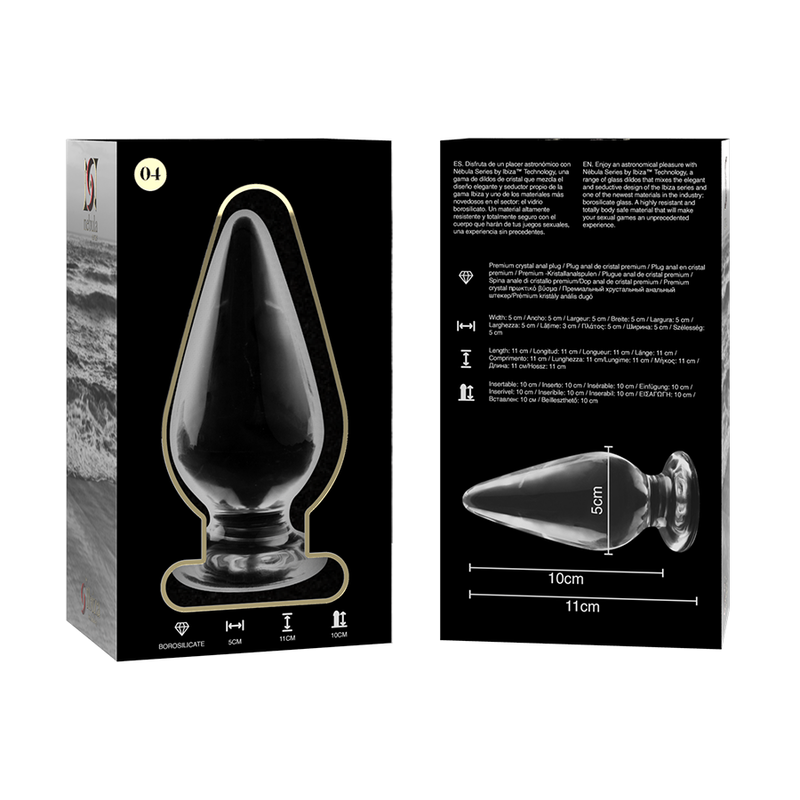 Nebula Series By Ibiza – Modell 4 Analplug Borosilikatglas Klar 11…