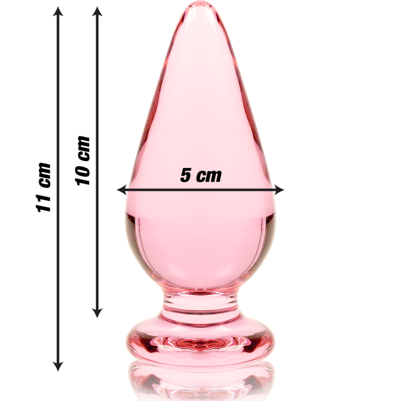 Nebula Series By Ibiza – Modell 4 Analplug Borosilikatglas Rosa 11…