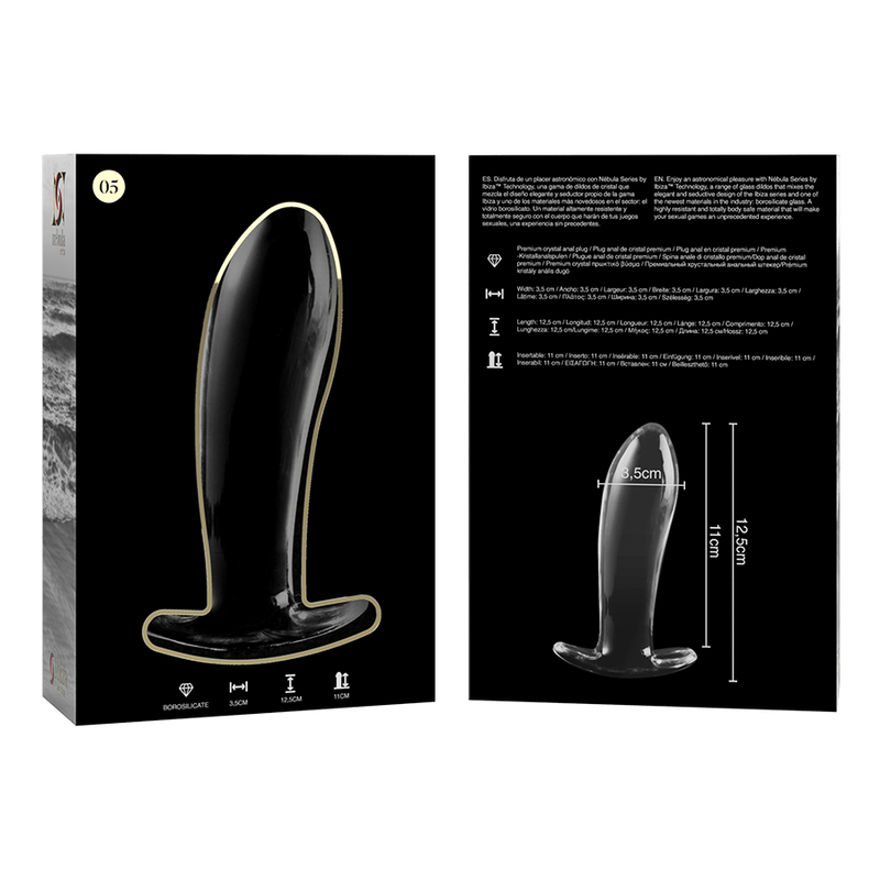Nebula Series By Ibiza – Modell 5 Analplug Borosilikatglas Klar…