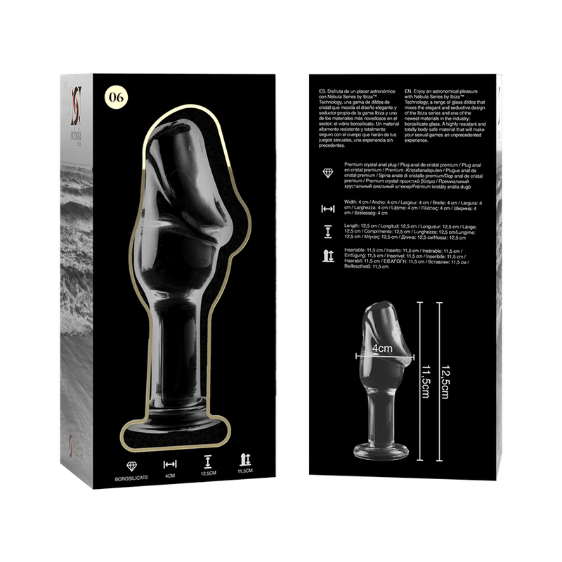 Nebula Series By Ibiza – Modell 6 Analplug Borosilikatglas Klar…