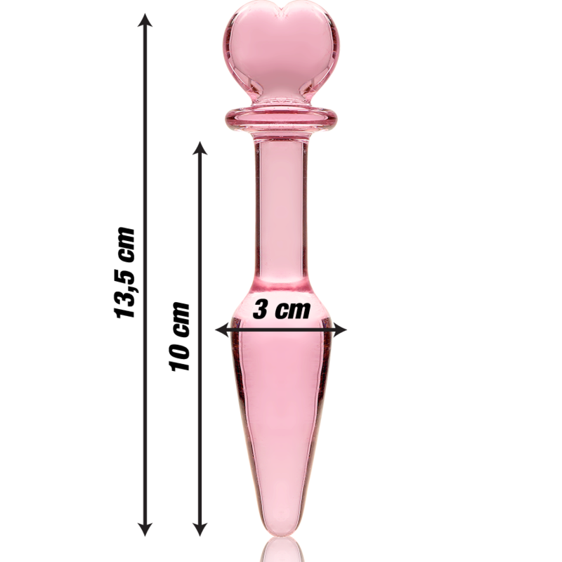 Nebula Series By Ibiza – Modell 7 Analplug Borosilikatglas Rosa…