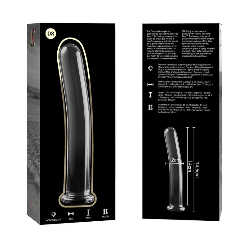 Nebula Series By Ibiza – Modell 8 Dildo Borosilikatglas Klar 14.5…