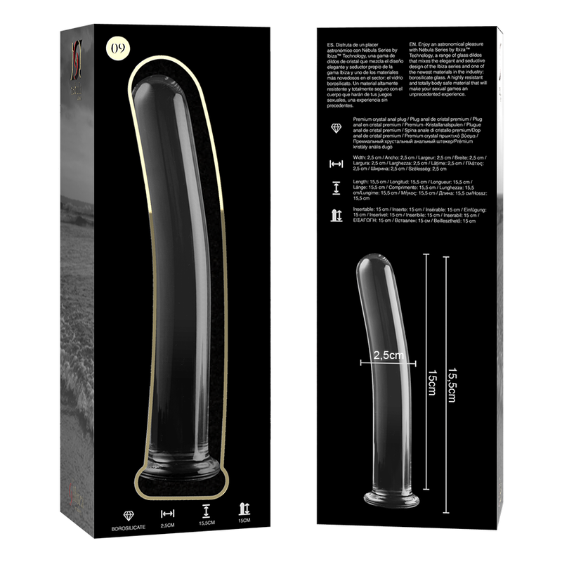 Nebula Series By Ibiza – Modell 9 Dildo Borosilikatglas Klar 15.5…