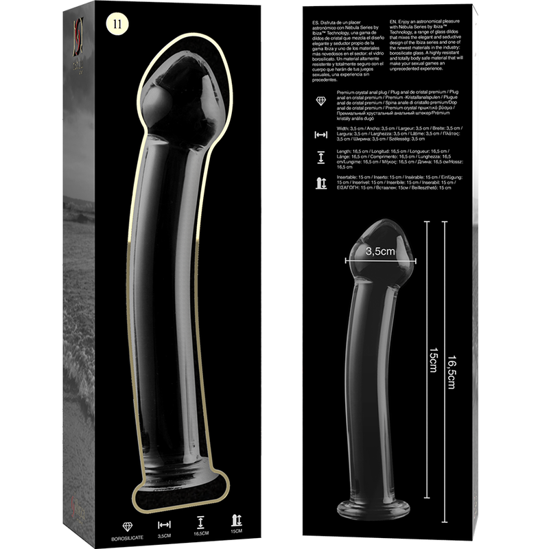 Nebula Series By Ibiza – Modell 11 Dildo Borosilikatglas Klar 16…