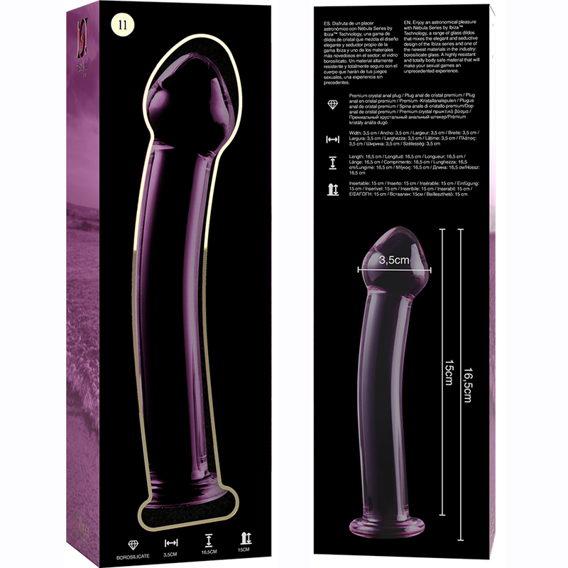 Nebula Series By Ibiza – Modell 11 Dildo Borosilikatglas Rosa 16…