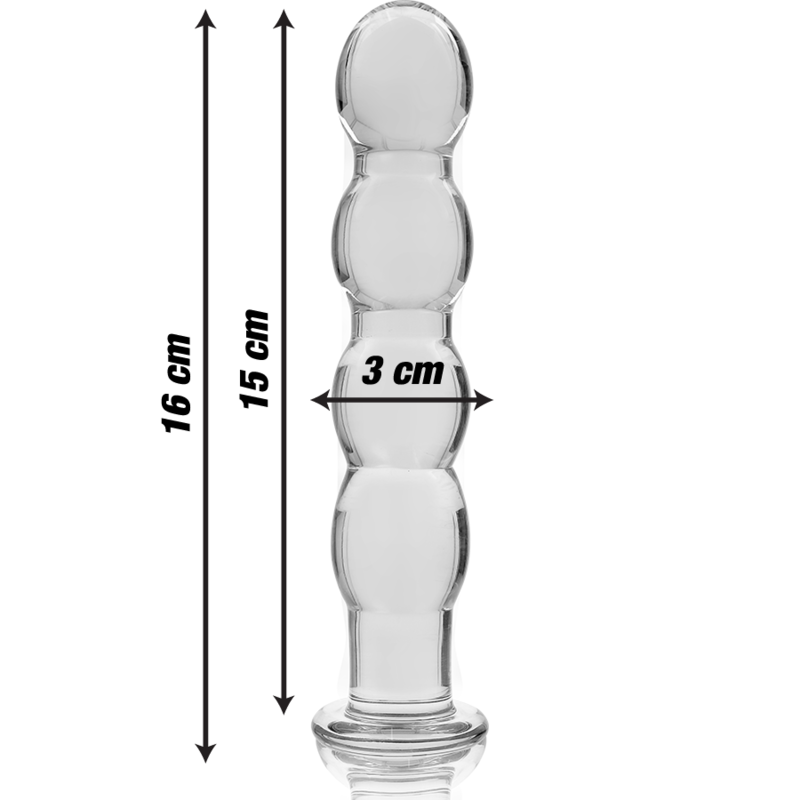 Nebula by Ibiza Modell 10 Dildo Borosilikatglas Klar 16.5 CM Ø 3.5 CM