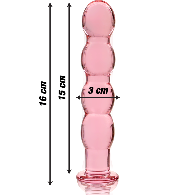 Nebula by Ibiza Modell 10 Dildo Borosilikatglas Rosa 16.5 CM Ø 3.5 CM