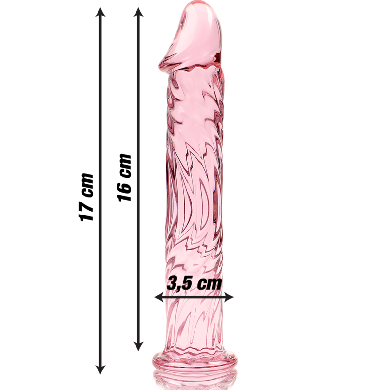 Nebula by Ibiza Modell 12 Dildo Borosilikatglas Rosa 17 CM Ø 3.5 CM