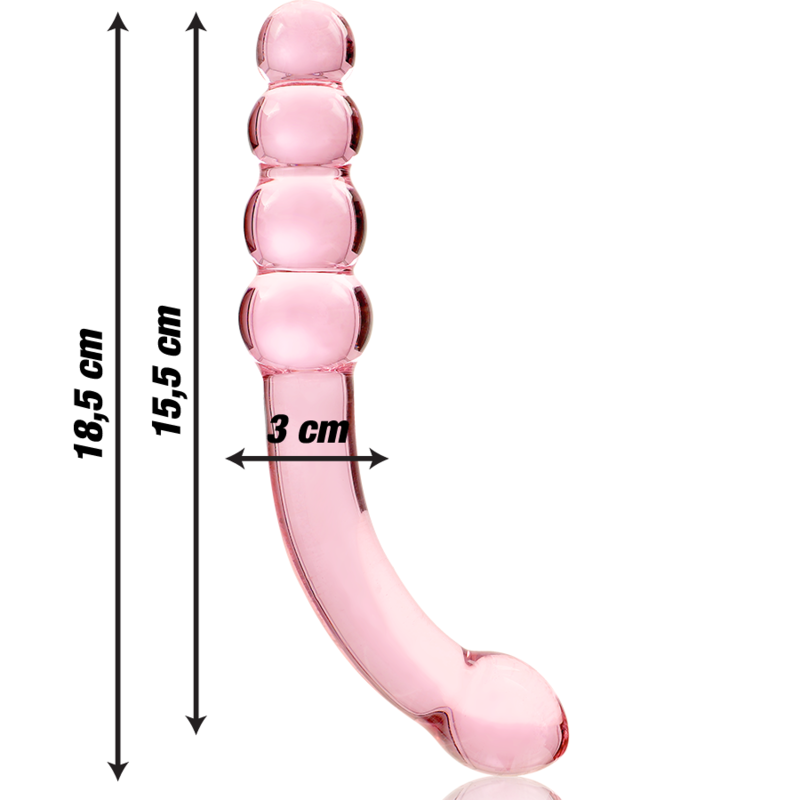 Nebula by Ibiza Modell 14 Dildo Borosilikatglas Rosa 18.5 CM Ø 3 CM