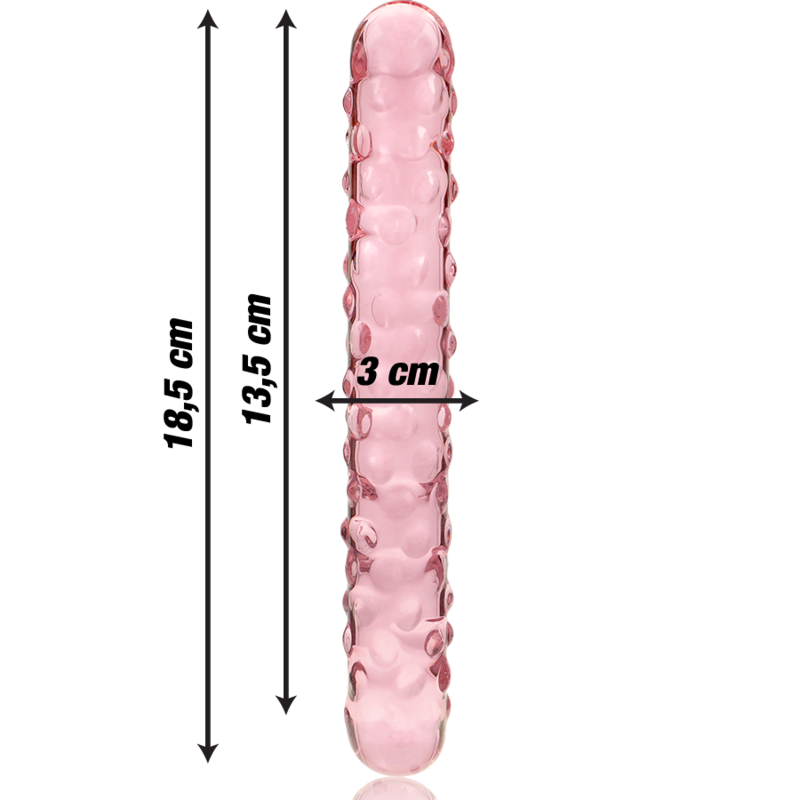 Nebula by Ibiza Modell 15 Dildo Borosilikatglas Rosa 18.5 CM Ø 3 CM