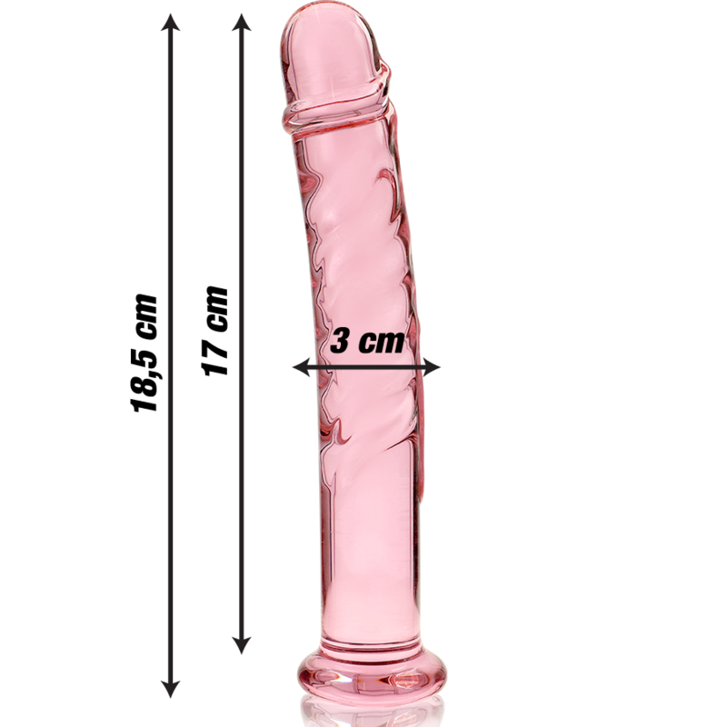 Nebula by Ibiza Modell 16 Dildo Borosilikatglas Rosa 18.5 CM Ø 3 CM