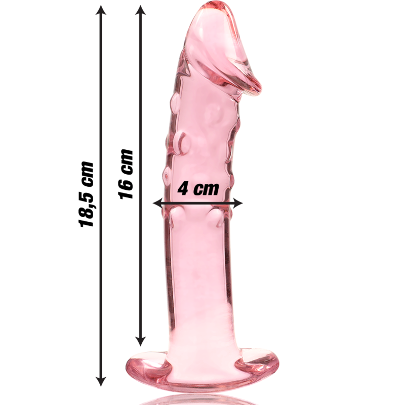 Nebula by Ibiza Modell 19 Dildo Borosilikatglas Rosa 18.5 CM Ø 4 CM