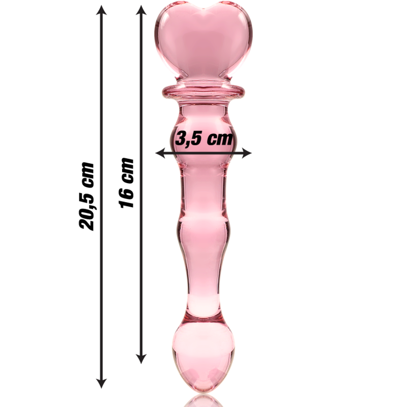Nebula by Ibiza Modell 21 Dildo Borosilikatglas Rosa 20.5 CM Ø 3.5 CM