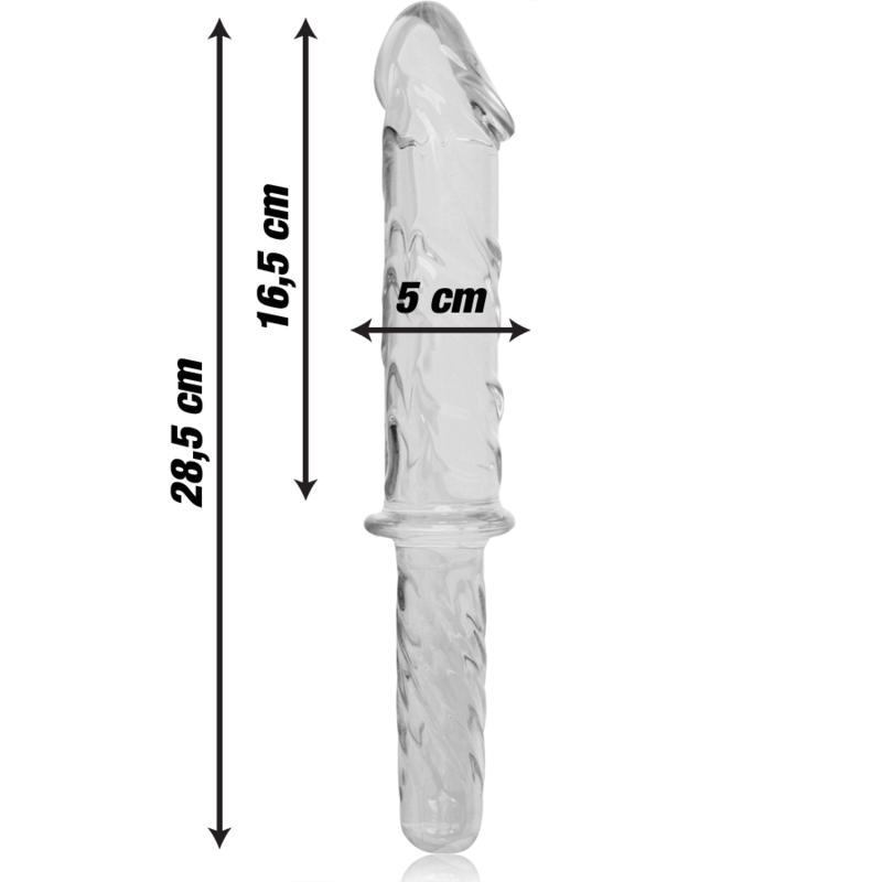 Nebula by Ibiza Modell 24 Dildo Borosilikatglas Klar 28.5 CM Ø 5 CM