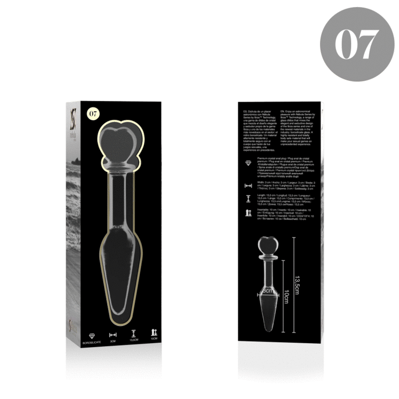 Nebula Series By Ibiza – Model 7 Analplug Borosilikatglas Klar…