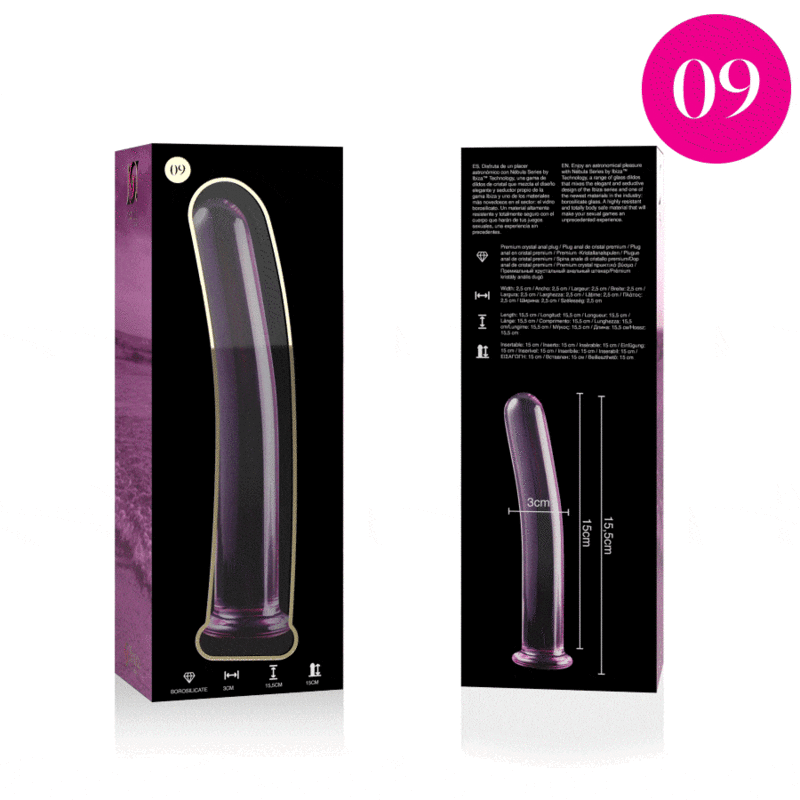 Nebula Series By Ibiza – Modell 9 Dildo Borosilikatglas Rosa 15.5…