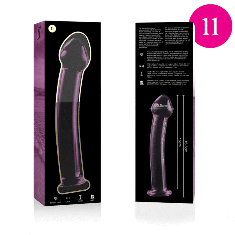 Nebula Series By Ibiza – Modell 11 Dildo Borosilikatglas Rosa 16…