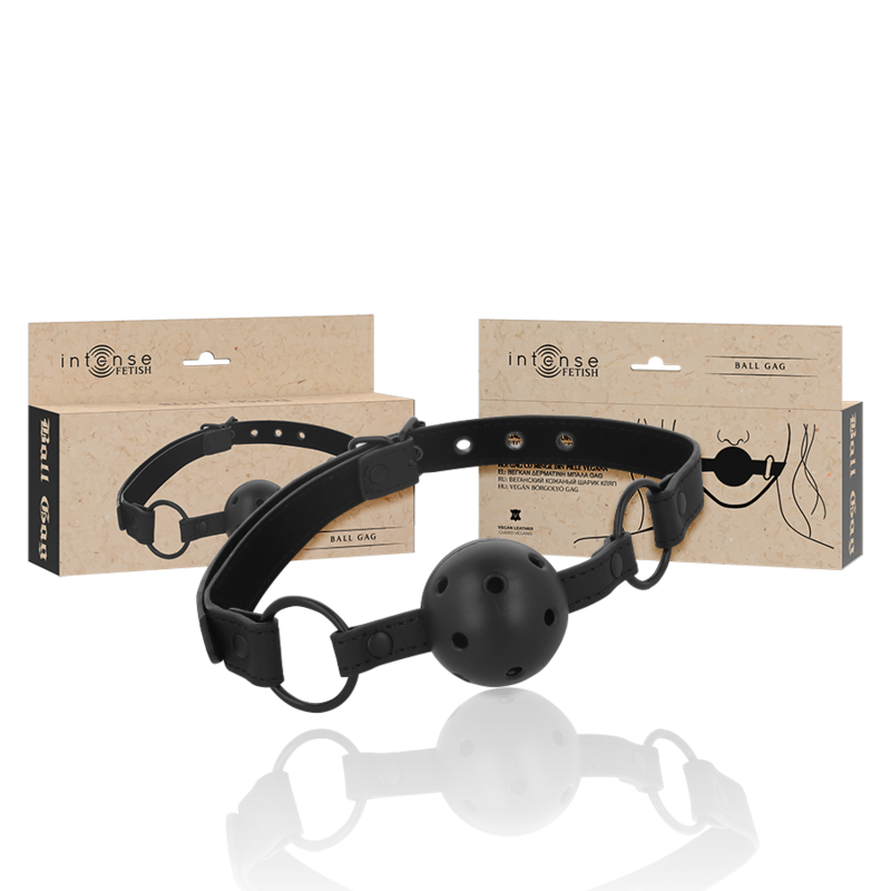 Intense – Fetish Ballknebel aus Veganem Leder