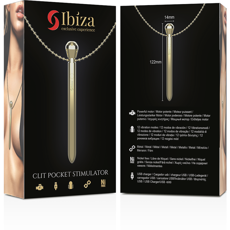 Ibiza – Clit Pocket Stimulator Halskette Usb-Ladegert 12…