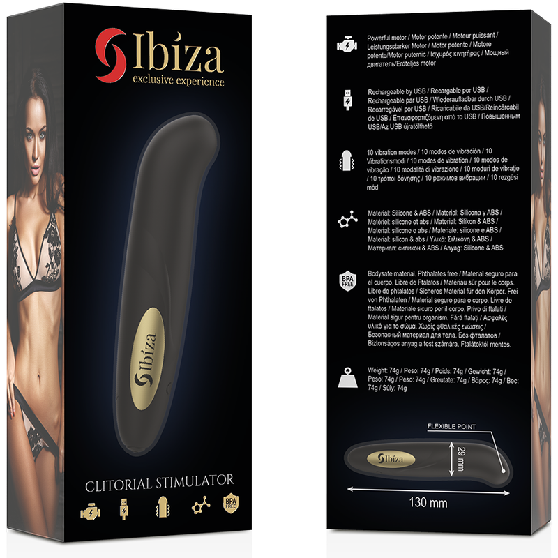 Ibiza – Kliterstimulator Usb-Ladegert 10 Vibrationsmodi Golden 13…