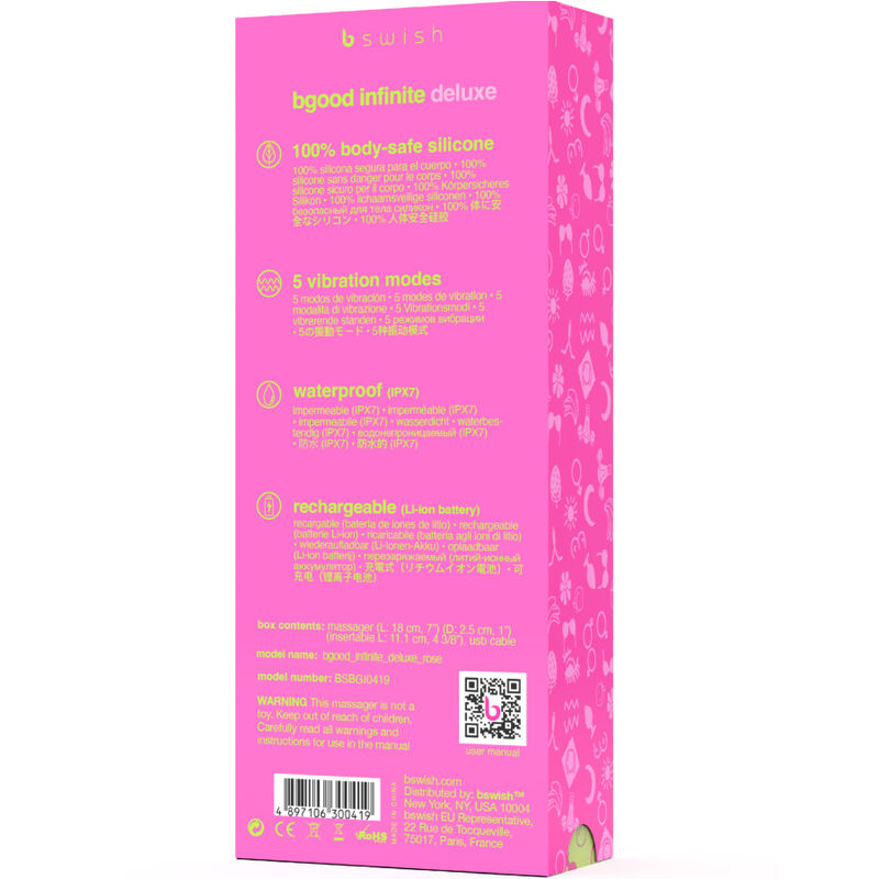 B Swish – Bgood Infinite Deluxe Wiederaufladbarer Vibrator Rosa…