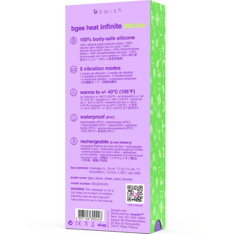 B Swish – Bgee Heat Infinite Deluxe Wiederaufladbarer Vibrator…