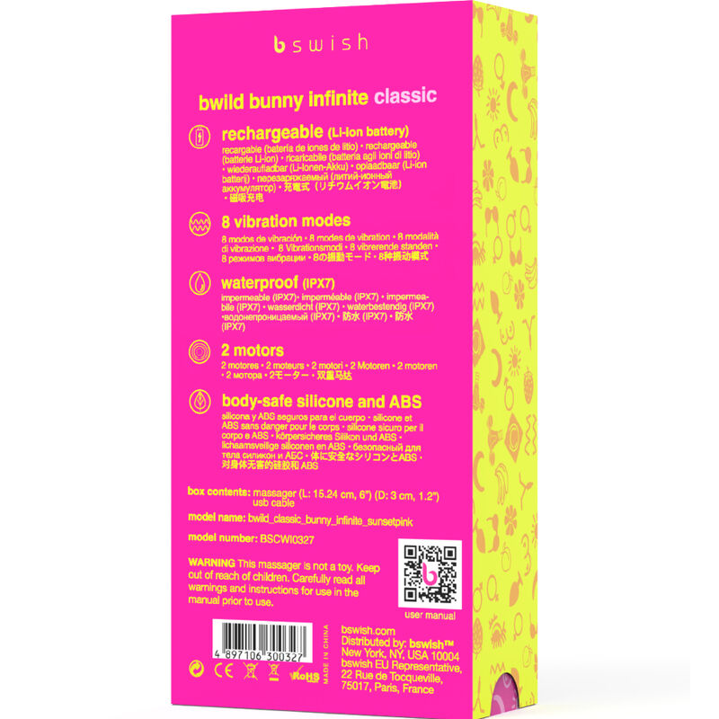 B Swish – Bwild Bunny Infinite Klassischer Wiederaufladbarer…