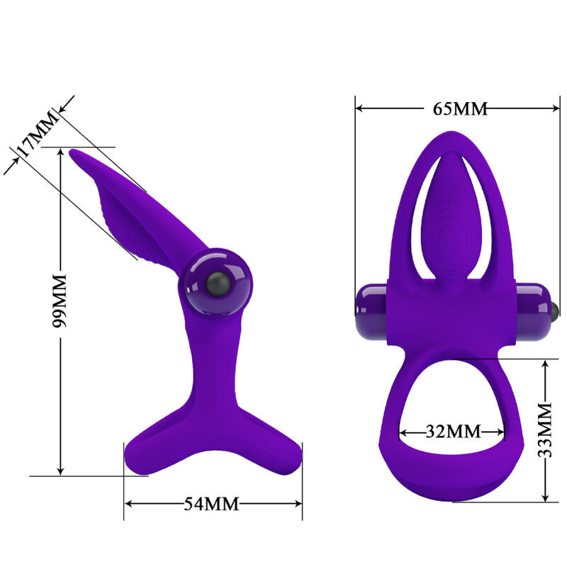 Pretty Love – Vibratorring 10 Vibrationen Lila Silikon