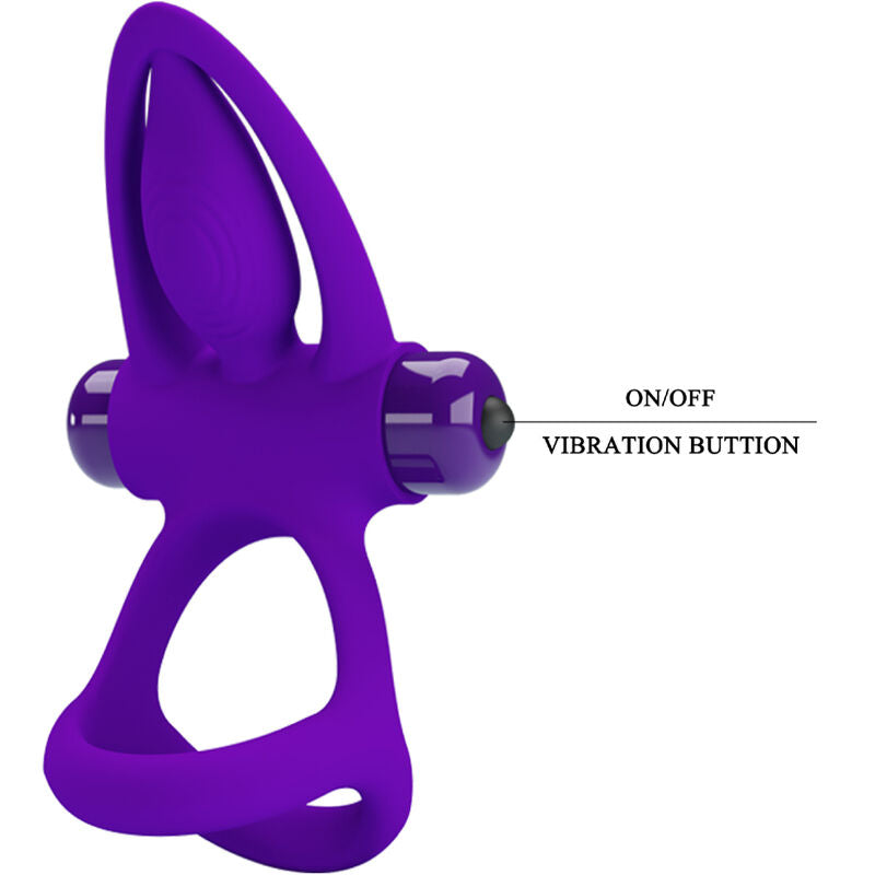 Pretty Love – Vibratorring 10 Vibrationen Lila Silikon