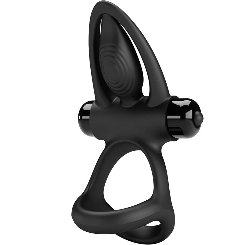 Pretty Love – Vibrationsring 10 Vibrationen Schwarzes Silikon