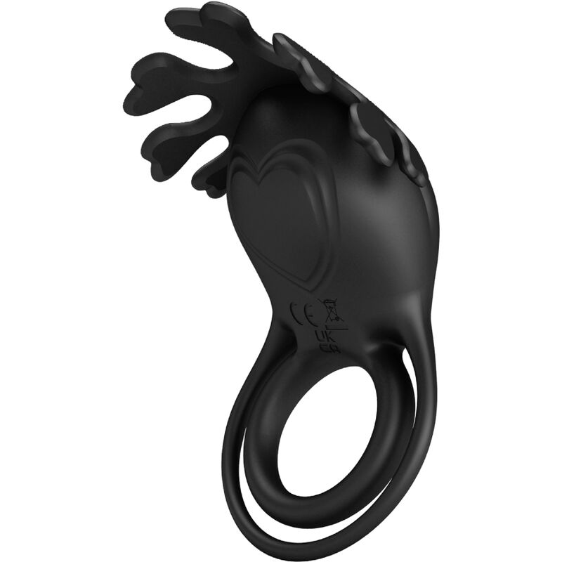 Pretty Love – Ruben Vibratorring 7 Vibrationen Schwarzes Silikon
