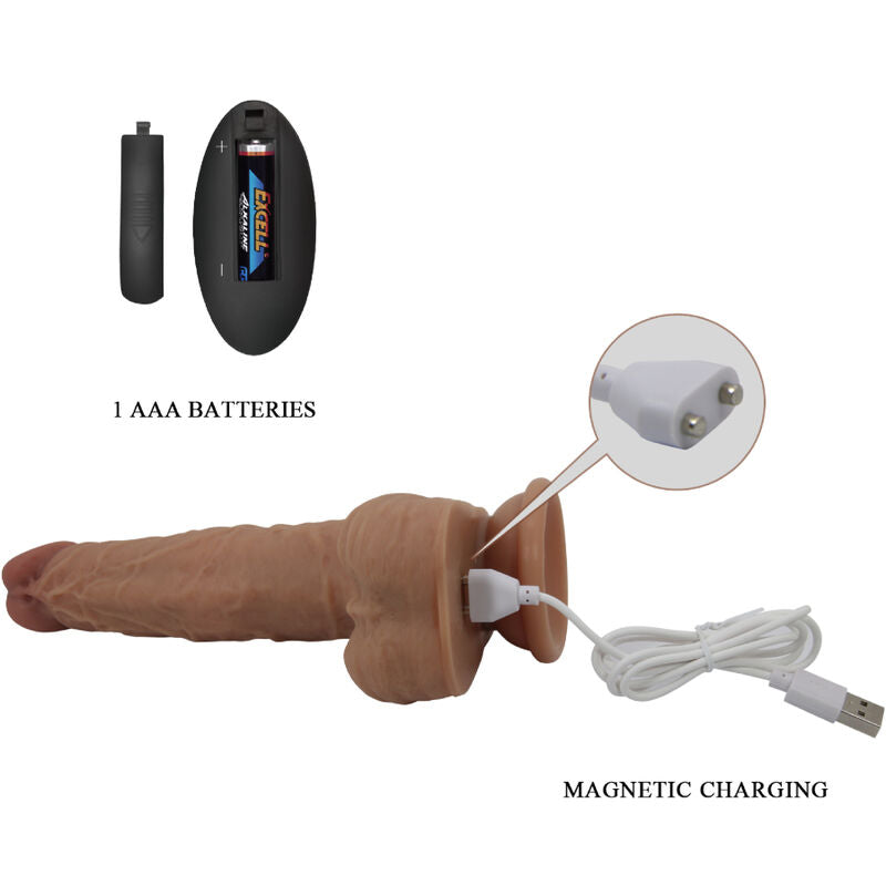Pretty Love – Jonathan Silikondildo 3 Vibrationen + 3…