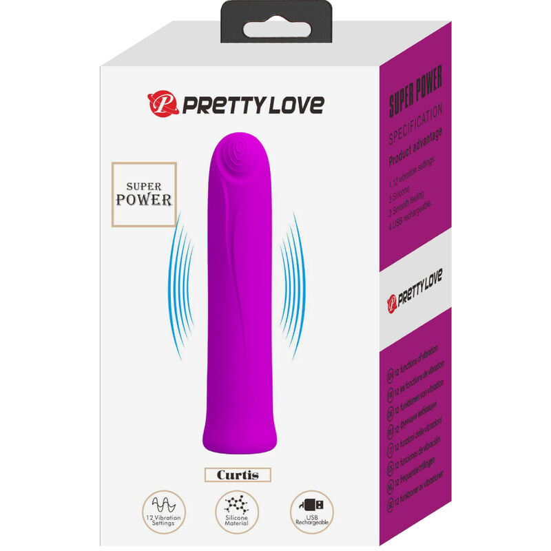 Pretty Love – Curtis Mini Super Power Vibrator 12 Lila…