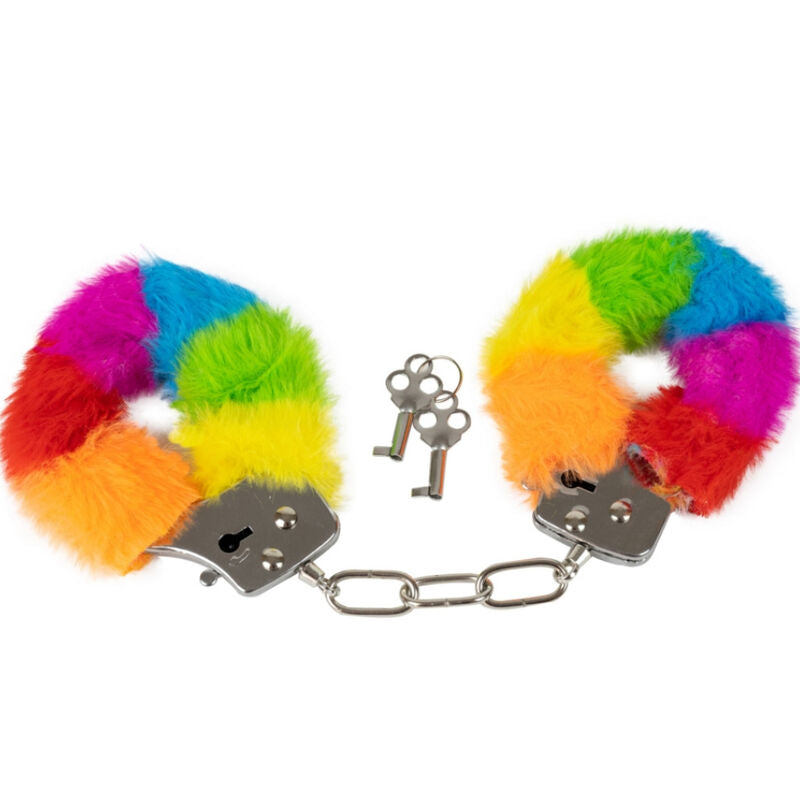 Spencer & Fleetwood – Handschellen aus Metall mit Regenbogengefüttert