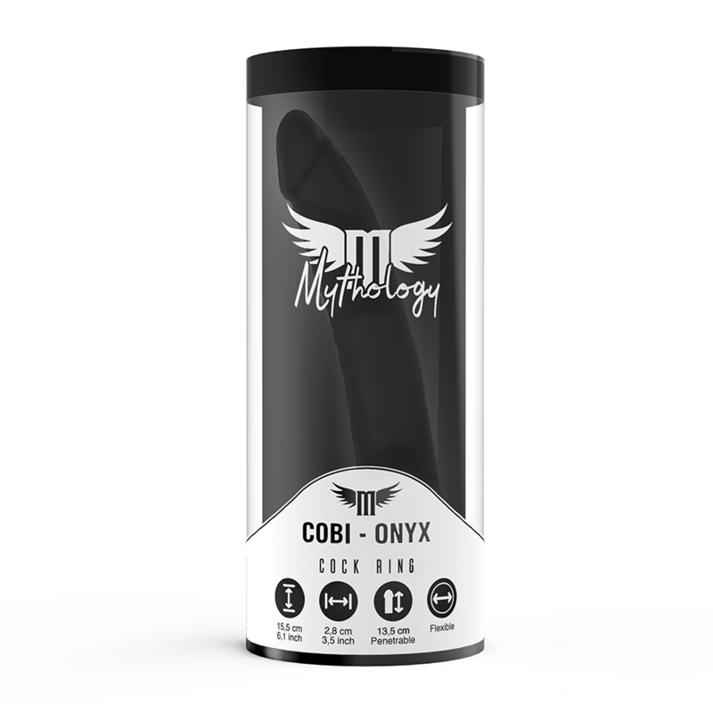 Mythology – Cobi Onyx Anal Dildo mit Schwanz- und Hodenring 13 cm…