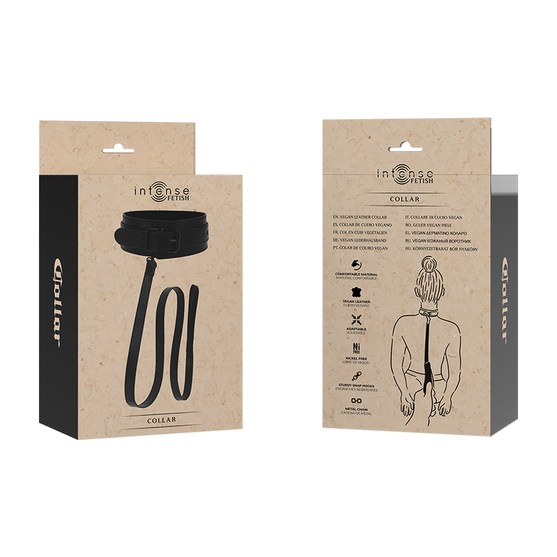 Intense – Fetish Veganes Lederhalsband