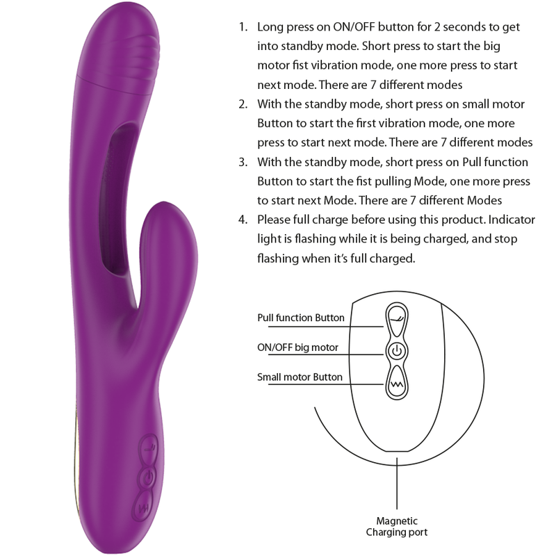 Intense – Apolo Wiederaufladbarer Multifunktionsvibrator 7…