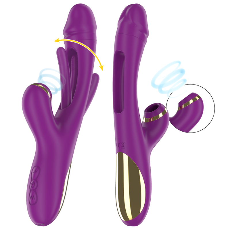 Intense – Ateneo Wiederaufladbarer Multifunktionsvibrator 7…